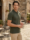 Celio Men Olive Solid Regular Fit Cotton T-Shirts
