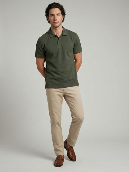 Celio Men Olive Solid Regular Fit Cotton T-Shirts