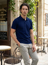 Celio Men Navy Blue Solid Regular Fit Cotton T-Shirts