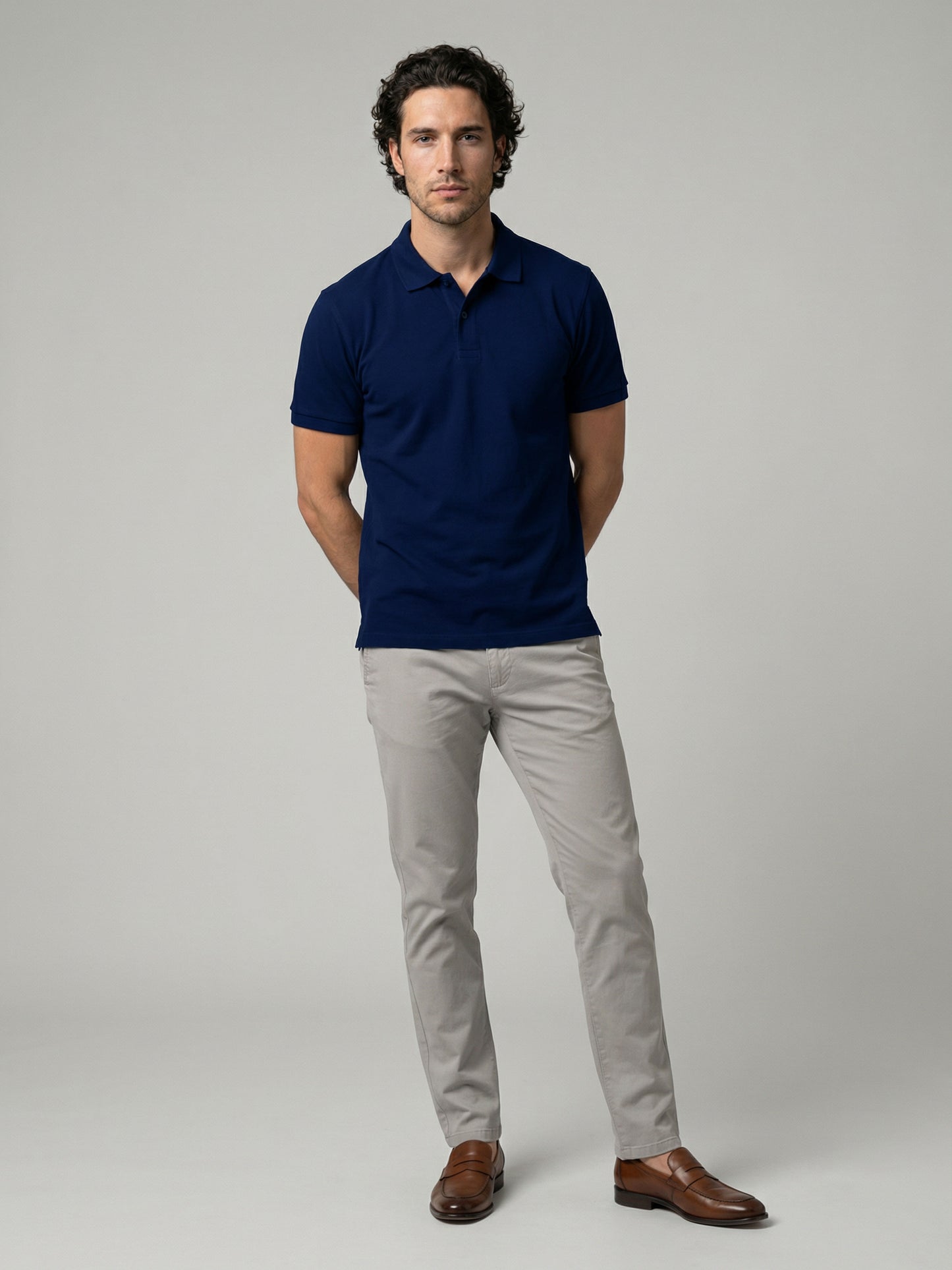 Celio Men Navy Blue Solid Regular Fit Cotton T-Shirts