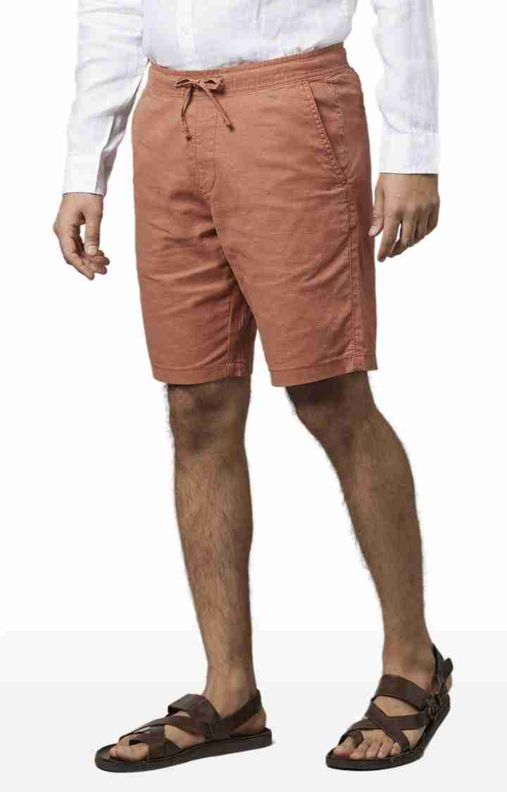 Brown Regular Fit Shorts