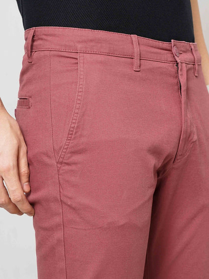 Maroon Slim Fit Trousers