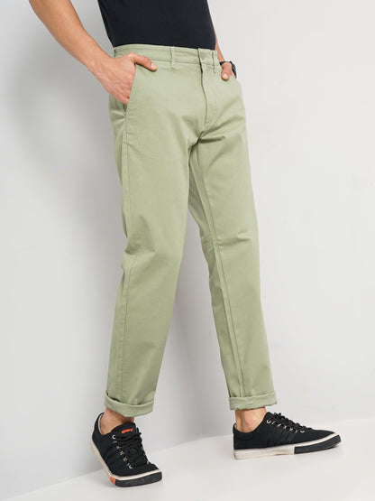 Green Slim Fit Trousers