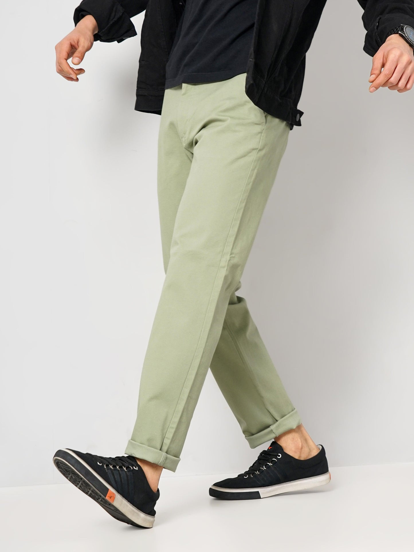 Green Slim Fit Trousers