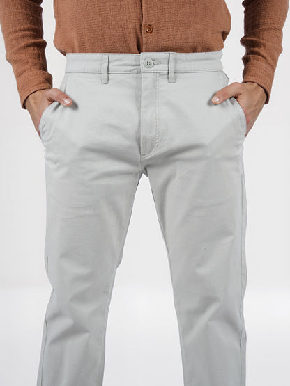 Celio* Cotton Slim Fit Green Chino