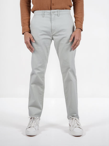 Celio* Cotton Slim Fit Green Chino