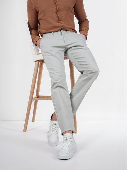 Celio* Cotton Slim Fit Green Chino