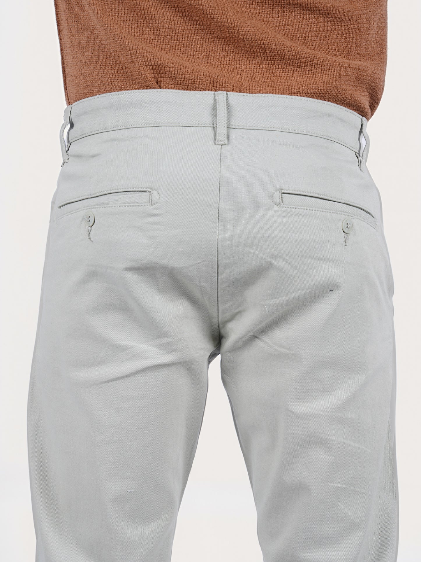 Celio* Cotton Slim Fit Green Chino