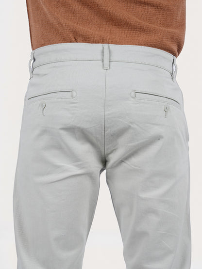 Celio* Cotton Slim Fit Green Chino