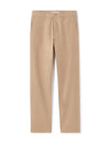 Celio Men Beige Solid Straight Fit Cotton Trousers