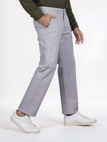 Celio* Cotton Straight Fit Grey Chino