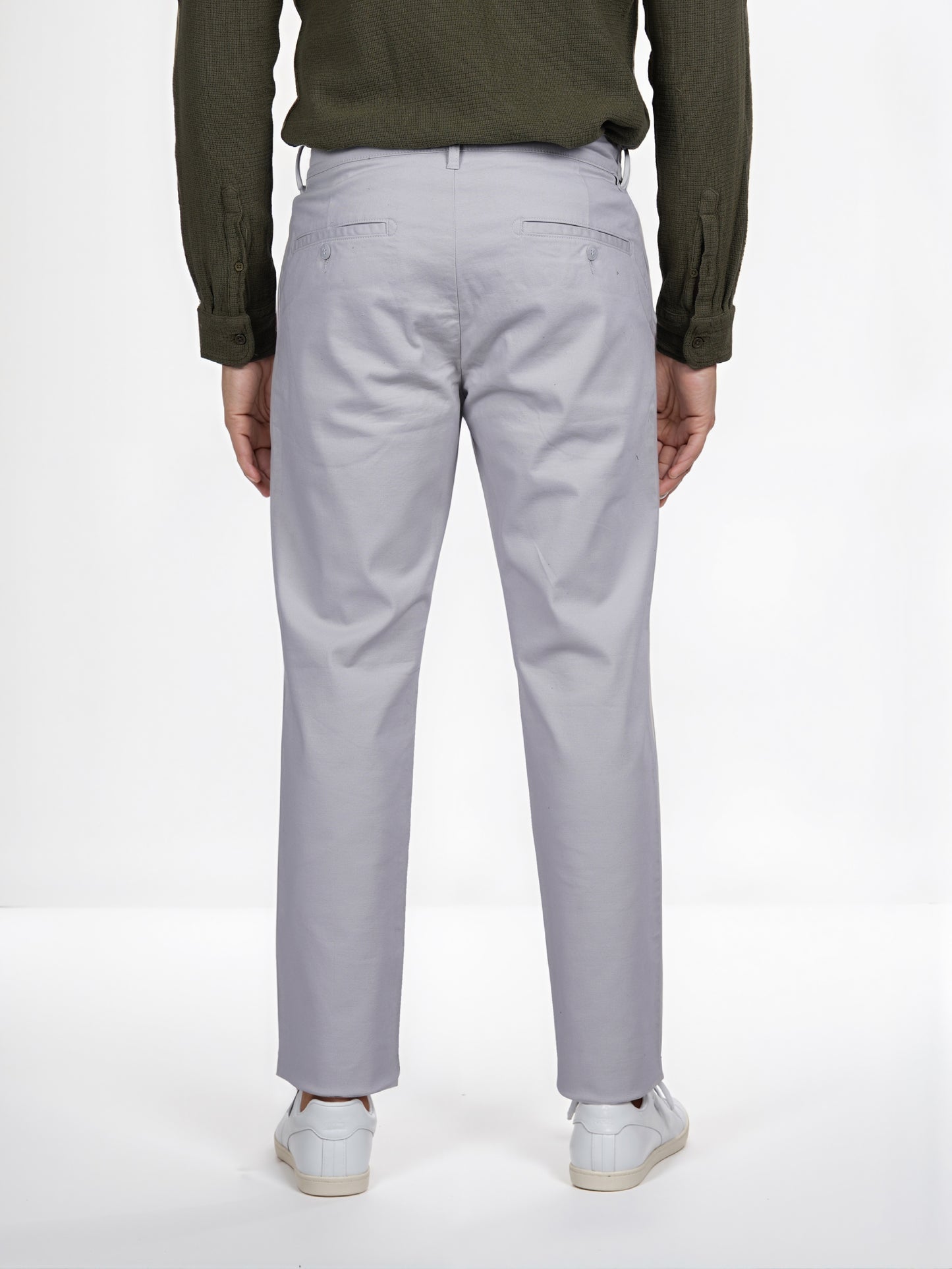 Celio* Cotton Straight Fit Grey Chino