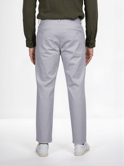Celio* Cotton Straight Fit Grey Chino