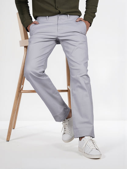 Celio* Cotton Straight Fit Grey Chino