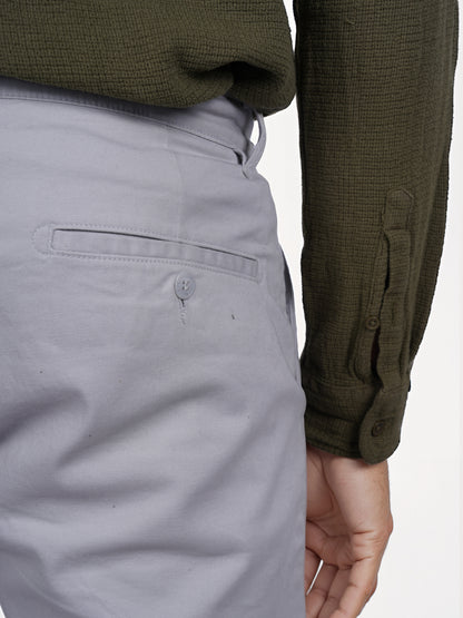 Celio* Cotton Straight Fit Grey Chino