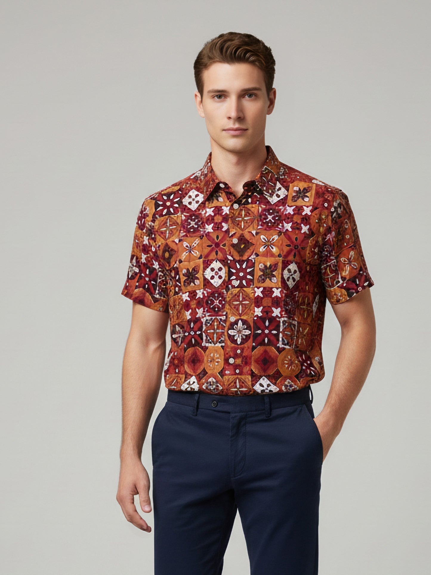 Celio* Men Multi Printed Regular Fit Polyester Shirts