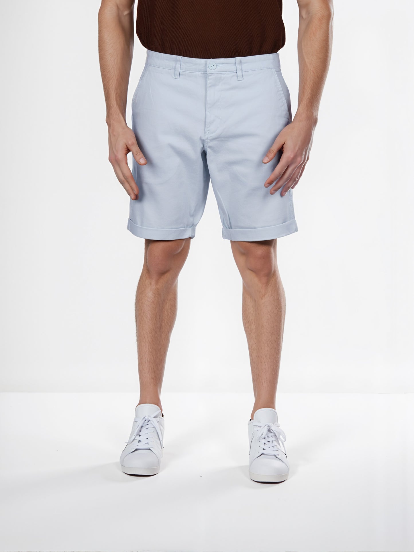 Celio* Cotton Regular Fit Blue Bermuda