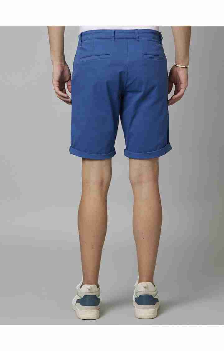 Blue Regular Fit Shorts