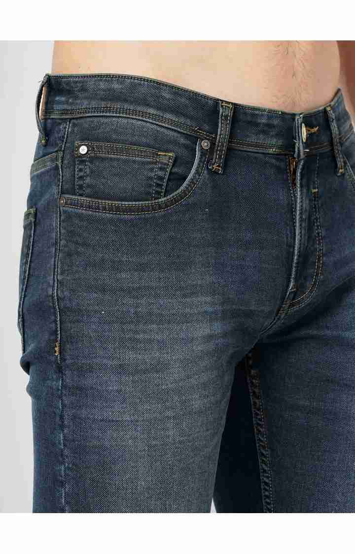 Navy Blue Slim Fit Jeans