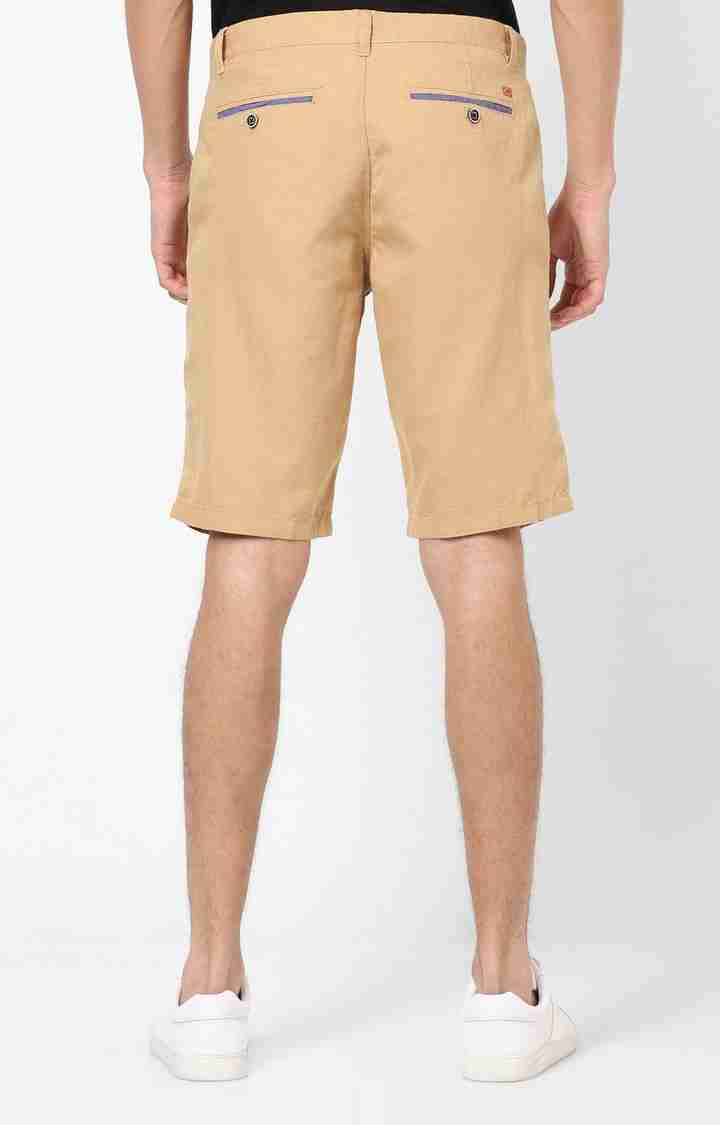 Brown Regular Fit Shorts