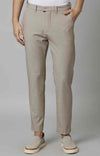 Celio* Poly-Blend Slim Fit Beige Trouser