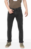 Celio* Cotton Slim Fit Black Jean
