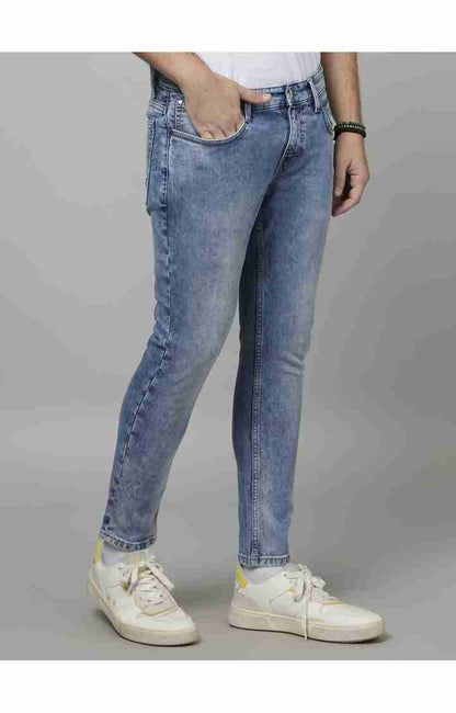 Blue Skinny Ankle Length Jeans