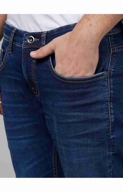 Blue Skinny Ankle Length Jeans