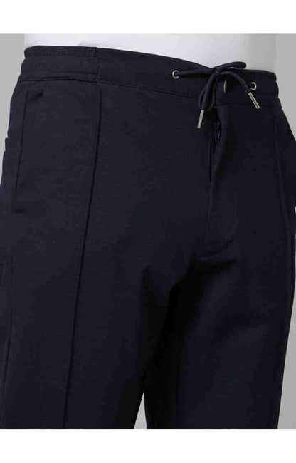 Navy Blue Regular Fit Trousers