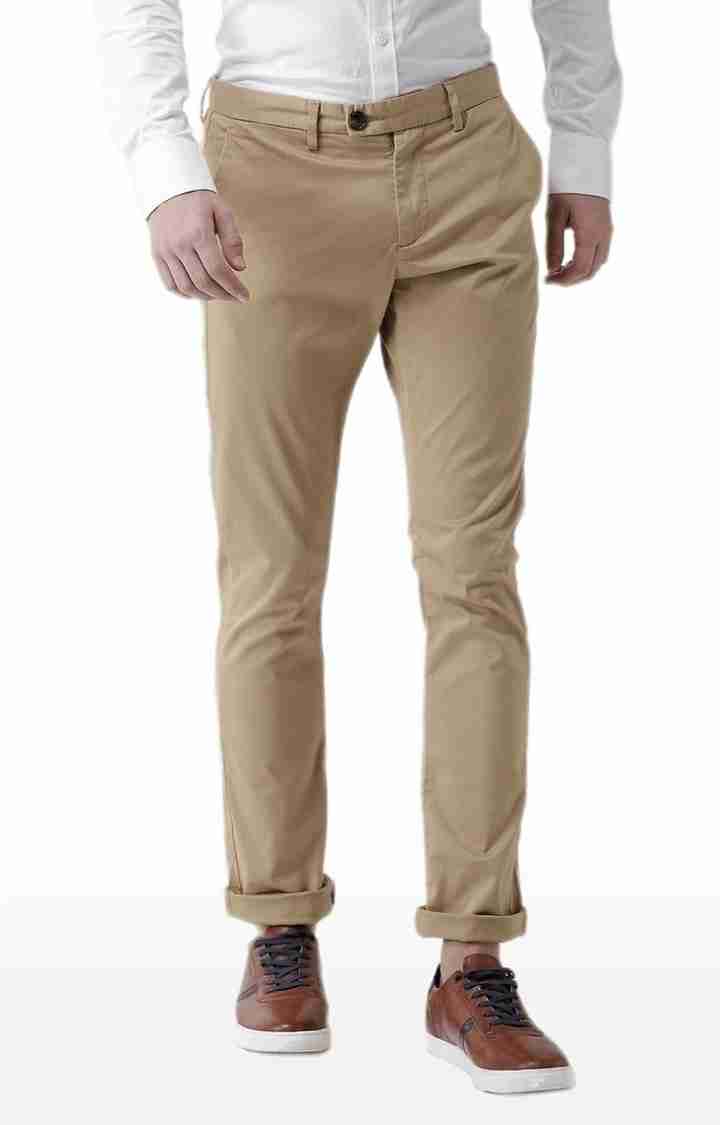 Khaki Regular Fit Trousers