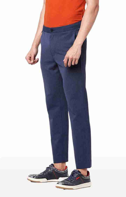 Blue Regular Fit Trousers