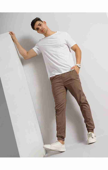 Brown Slim Fit Trousers