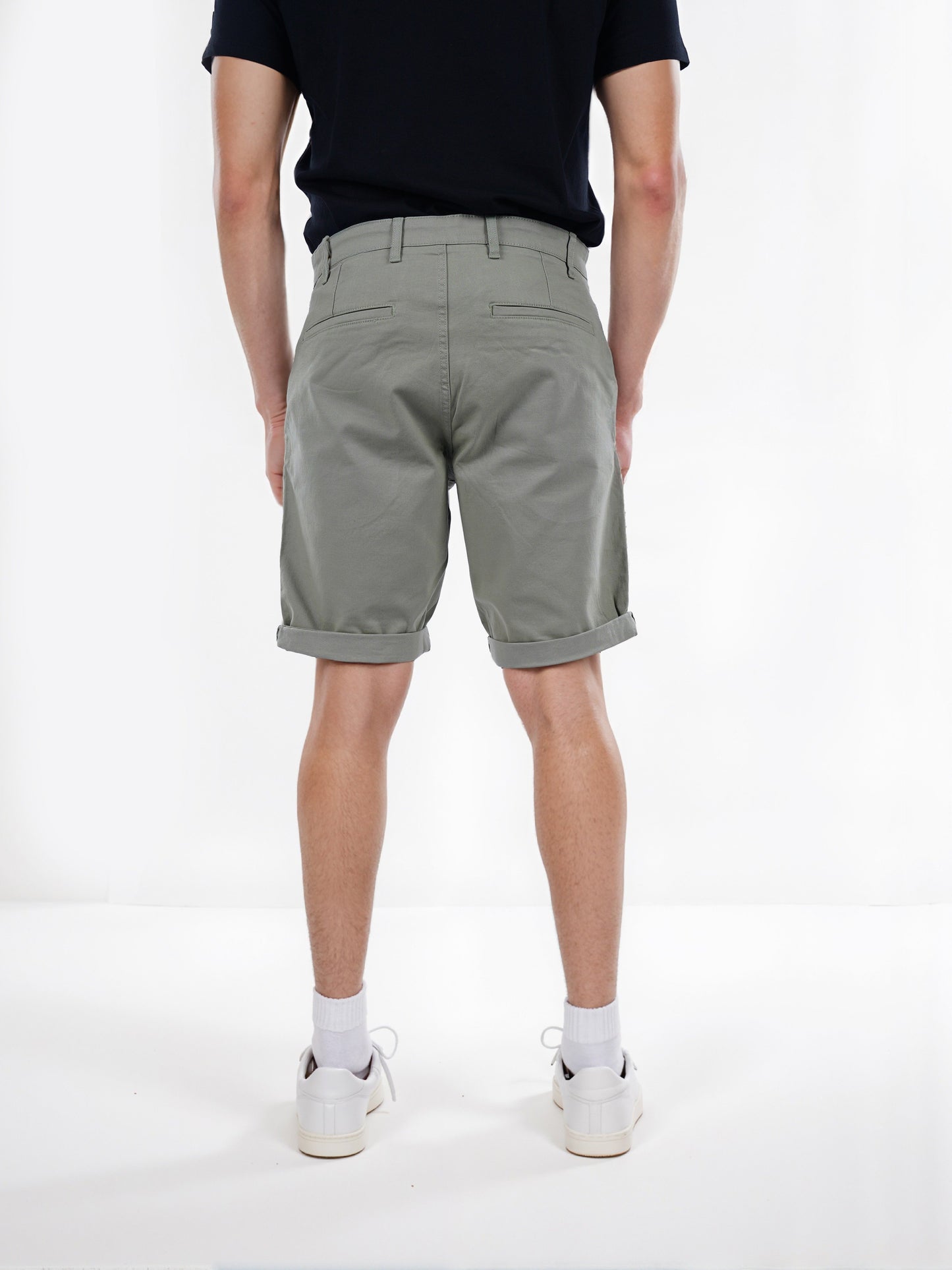 Celio* Cotton Regular Fit Green Bermuda