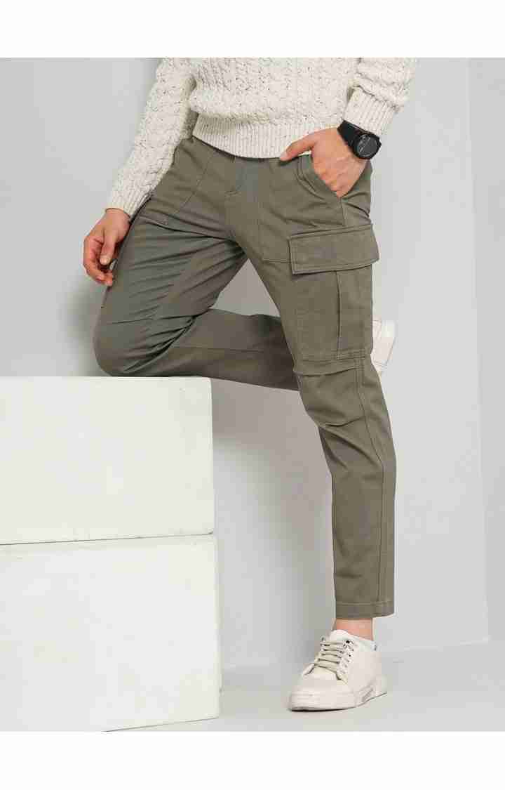 Olive Regular Fit Trousers