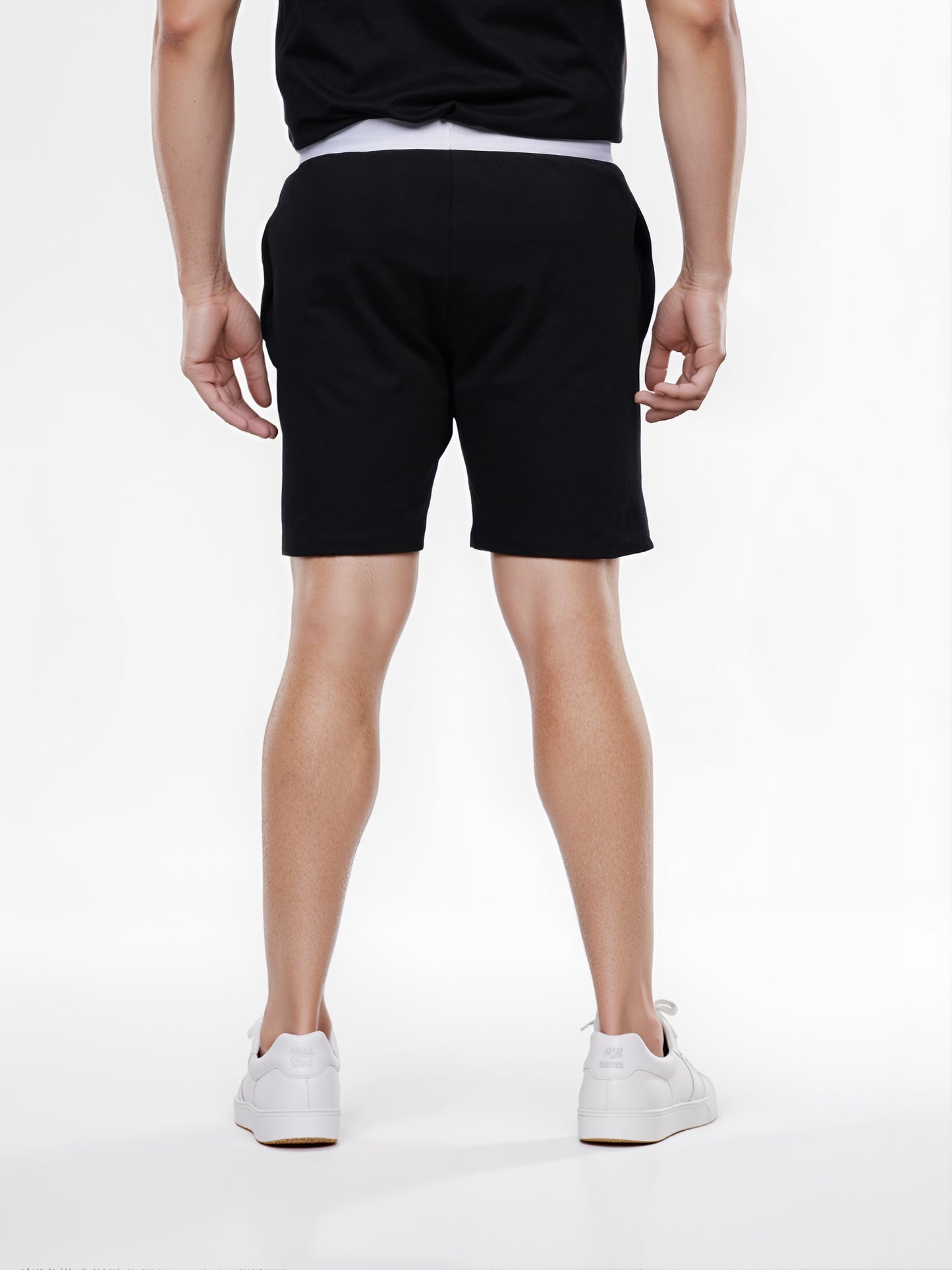 Celio* Men Black Solid Regular Fit Cotton Tyson Shorts