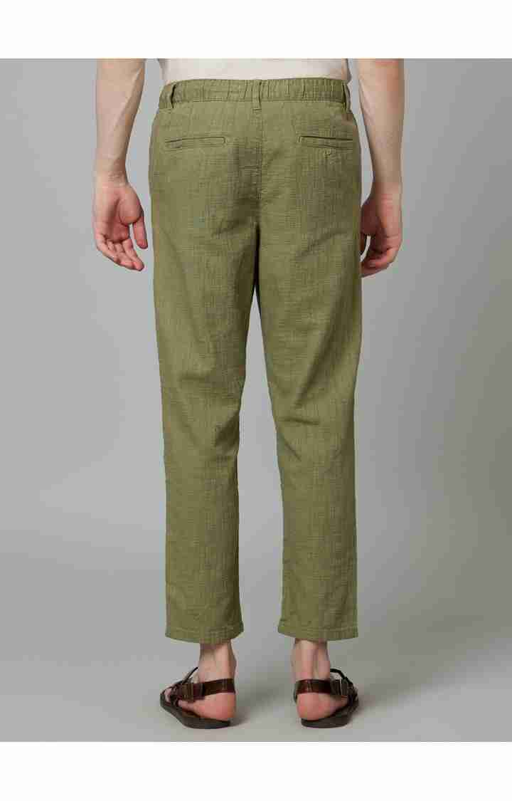 Olive Regular Fit Trousers