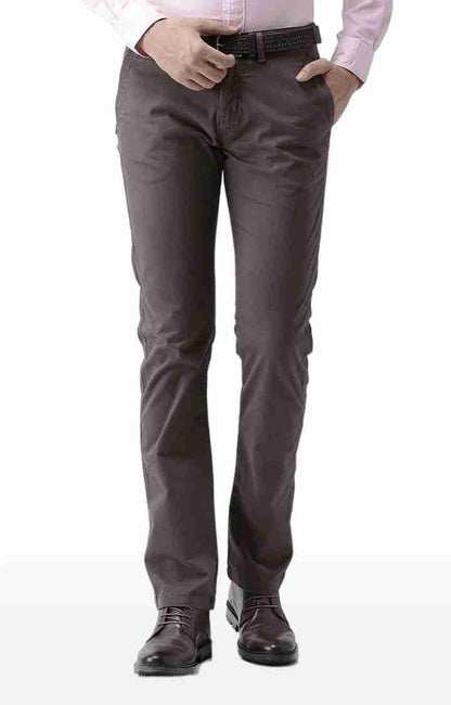 Brown Regular Fit Trousers