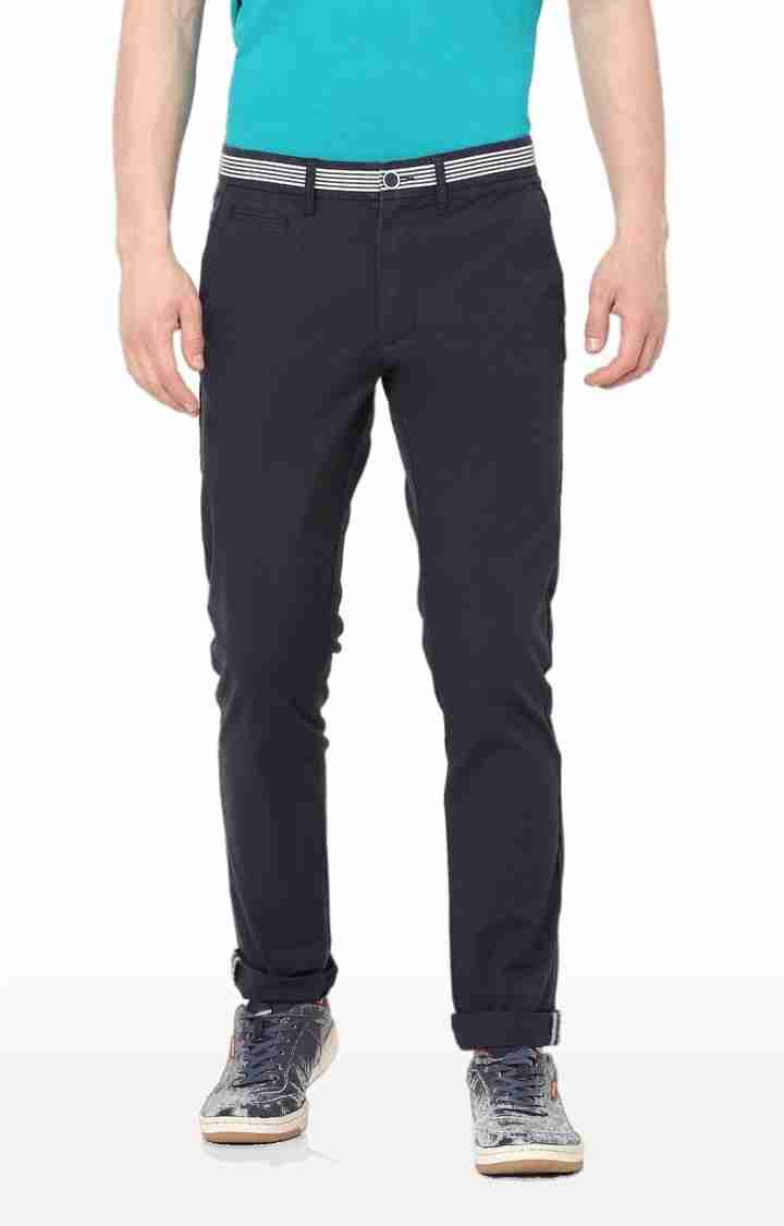 Navy Blue Regular Fit Trousers