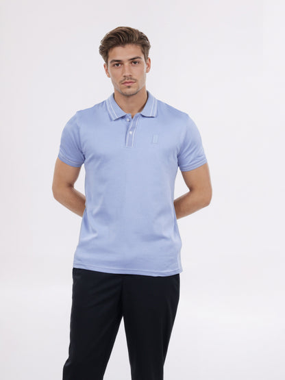Celio* Men Lavender Solid Regular Fit Cotton T-Shirt