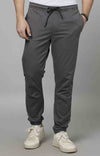 Celio* Cotton-Blend Jogger Fit Grey Trouser