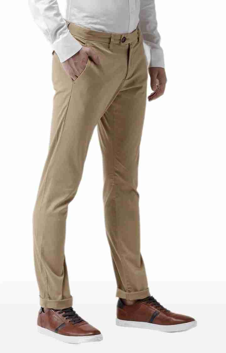 Khaki Regular Fit Trousers