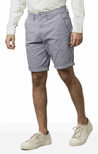 Grey Regular Fit Shorts