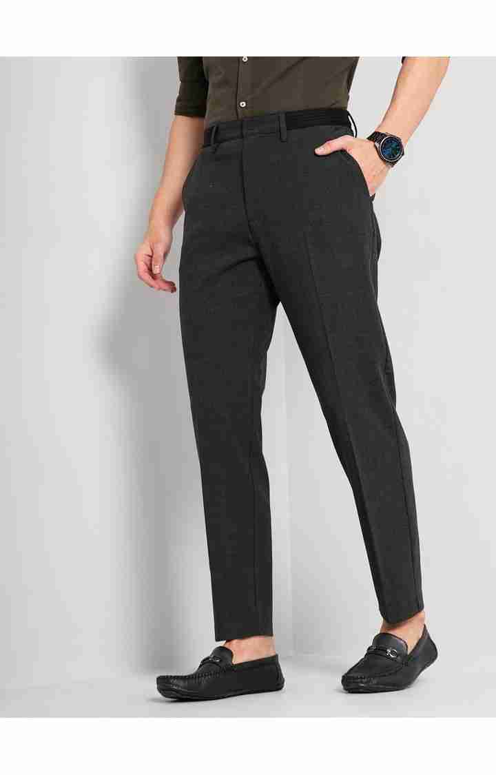 Grey Slim Fit Trousers