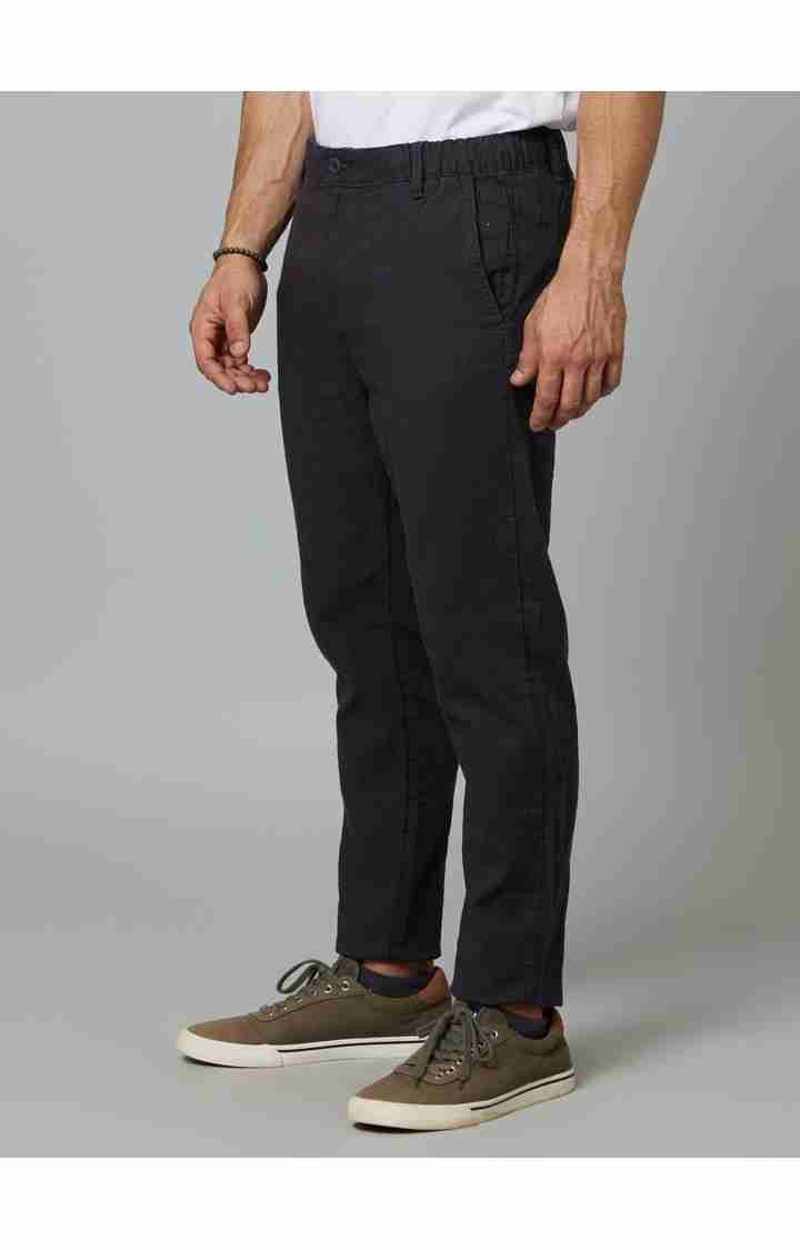 Grey Regular Fit Trousers