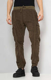 Celio* Cotton-Blend Regular Fit Brown Trouser
