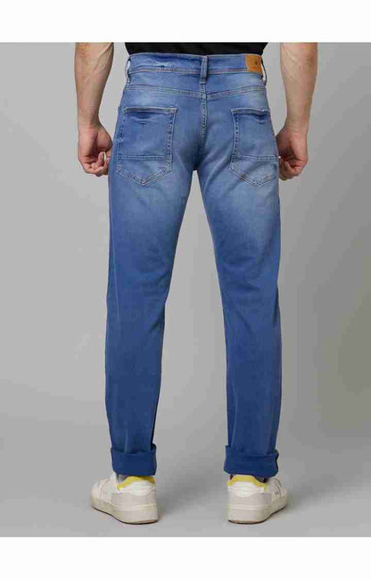 Blue Straight Slim Fit Jeans