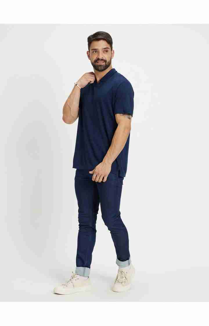 Navy Blue Skinny Fit Jeans