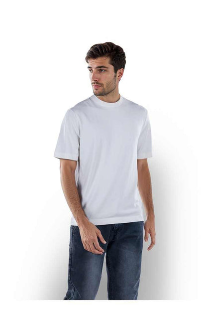 Celio* Solid Oversized Viscose White T-Shirt