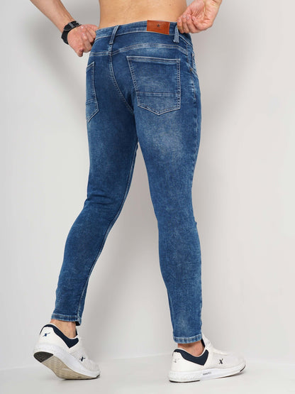Celio* Men Blue Solid Skinny Fit Cotton Jeans