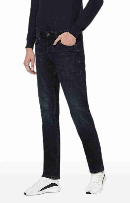 Navy Blue Straight Fit Jeans